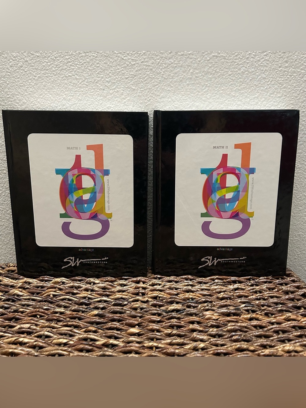 Southwestern Advantage Math I & II Book Set Black Hardcover Middle/High School